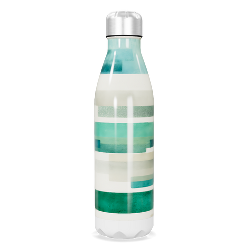 Garrafa Inox Listrada Verde e Branca