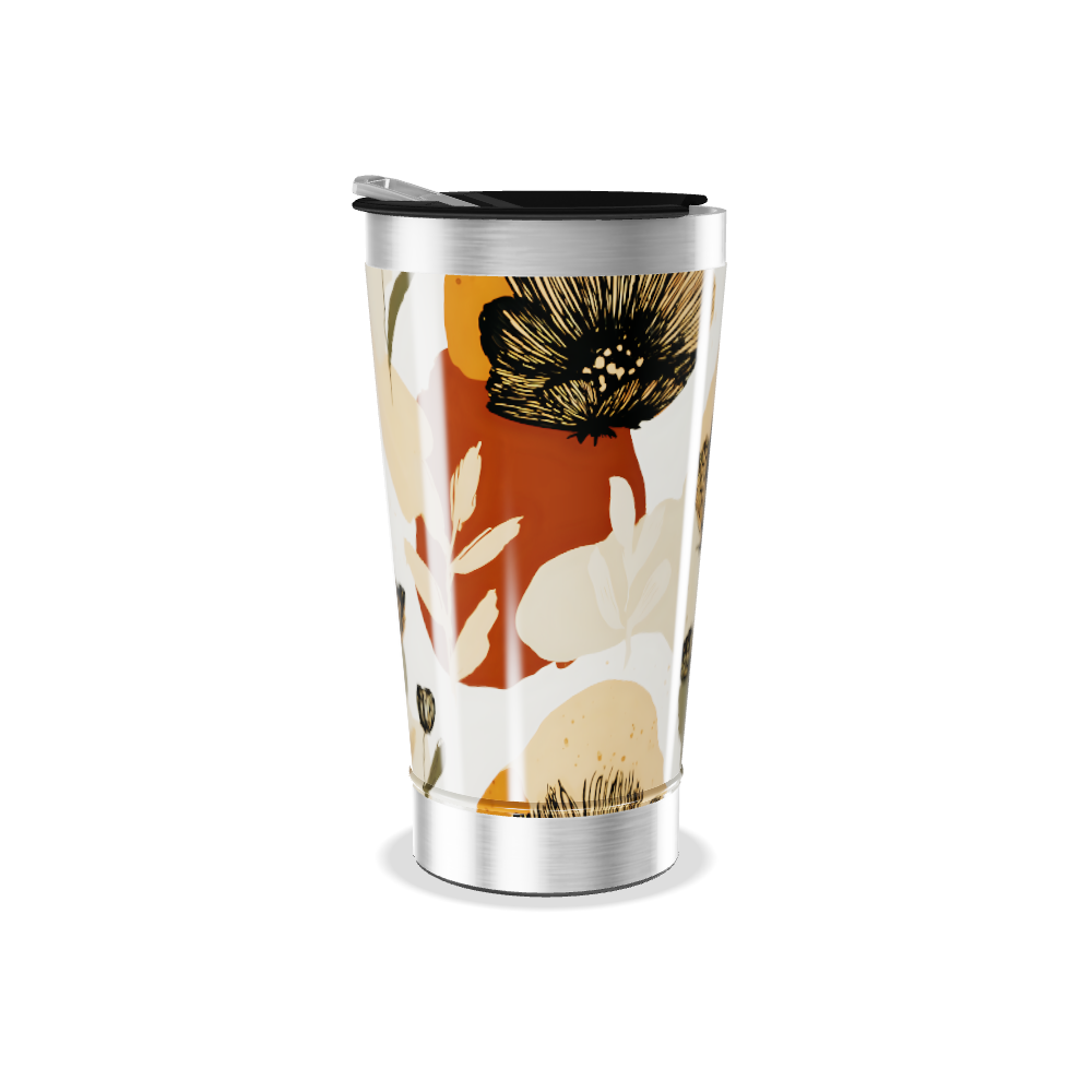 Copo Térmico - Floral Aço Inox