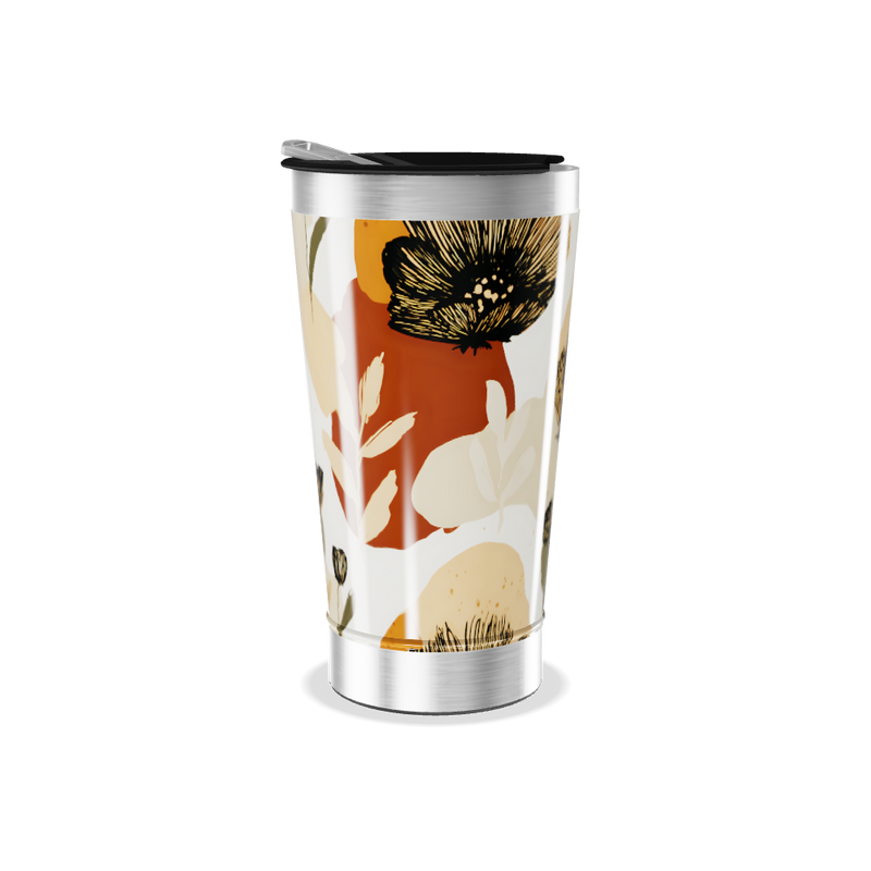 Copo Térmico - Floral Aço Inox