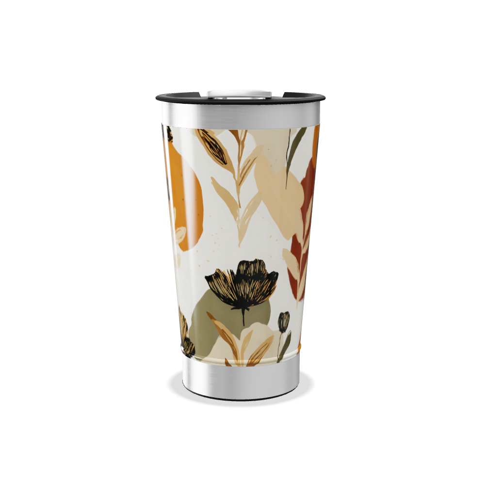 Copo Térmico - Floral Aço Inox