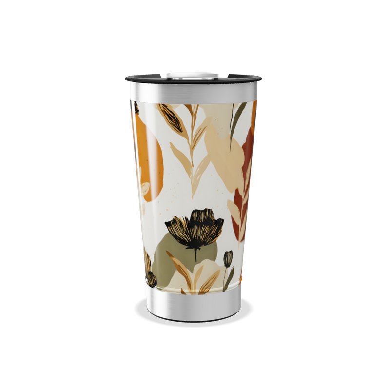 Copo Térmico - Floral Aço Inox