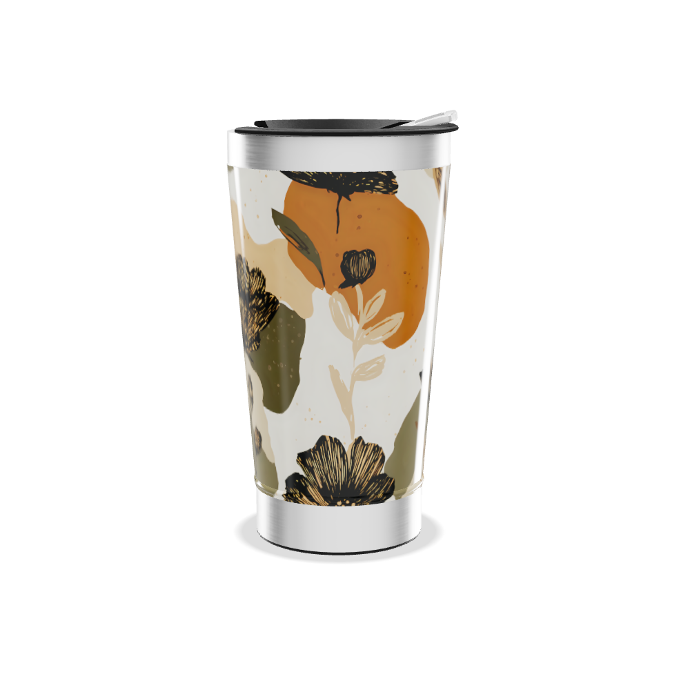 Copo Térmico - Floral Aço Inox