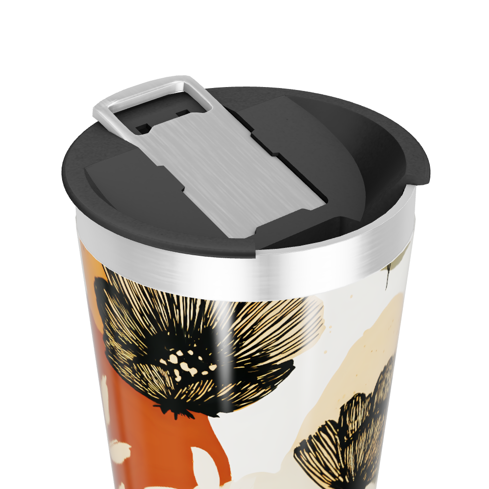 Copo Térmico - Floral Aço Inox