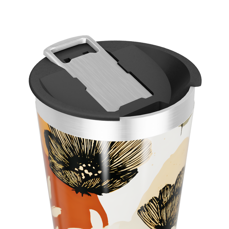 Copo Térmico - Floral Aço Inox