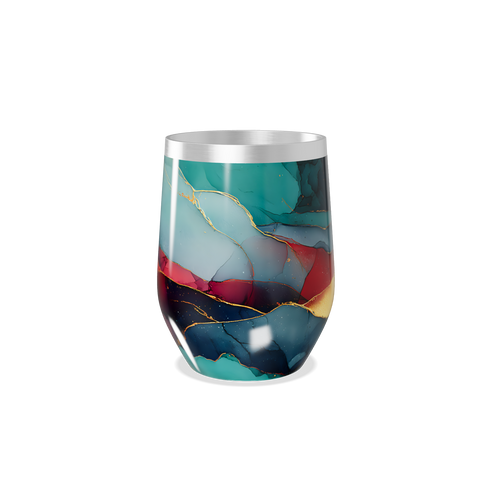 Copo Térmico Slim - Mármore Multicolor Inox