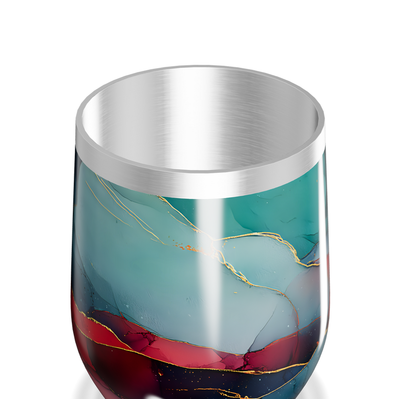 Copo Térmico Slim - Mármore Multicolor Inox