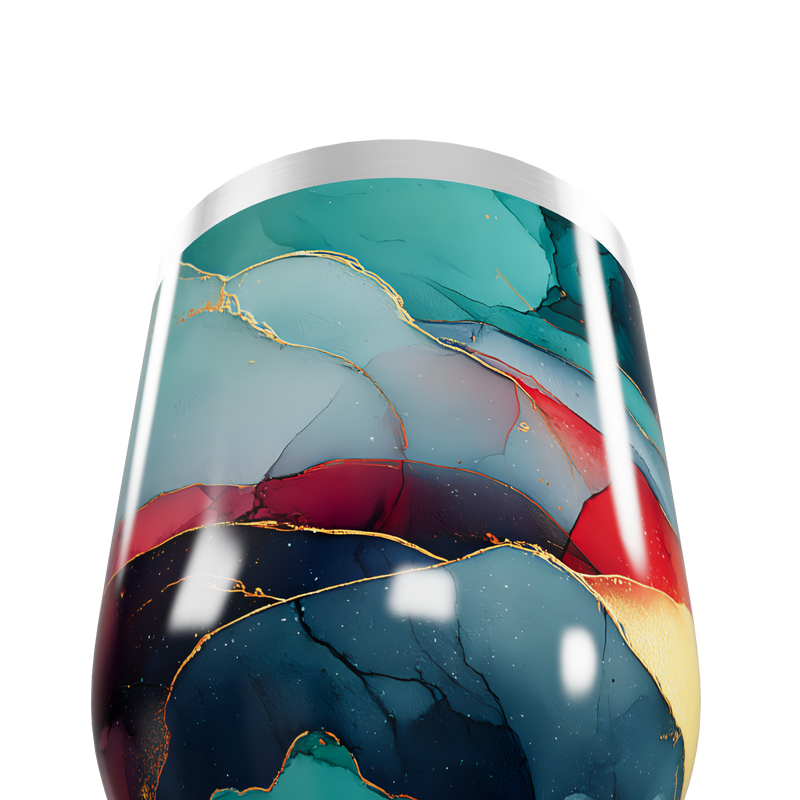 Copo Térmico Slim - Mármore Multicolor Inox