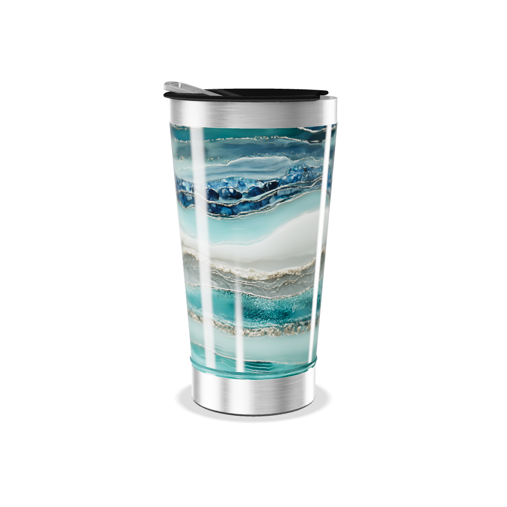 Copo Térmico - Azul Marmorizado