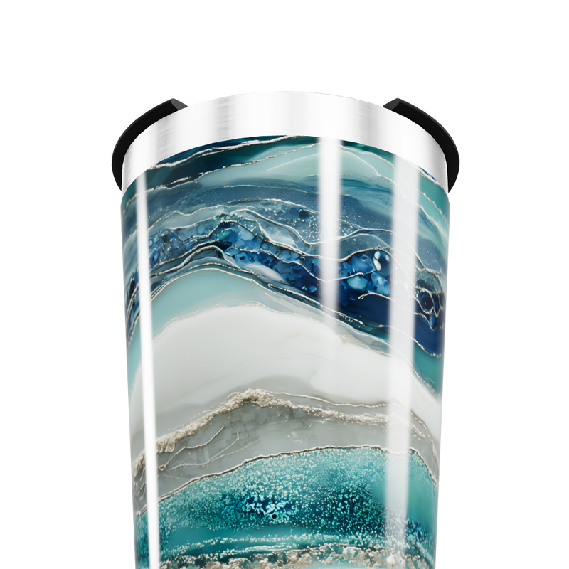 Copo Térmico - Azul Marmorizado