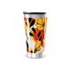 Copo Térmico - Floral colorido aço inox