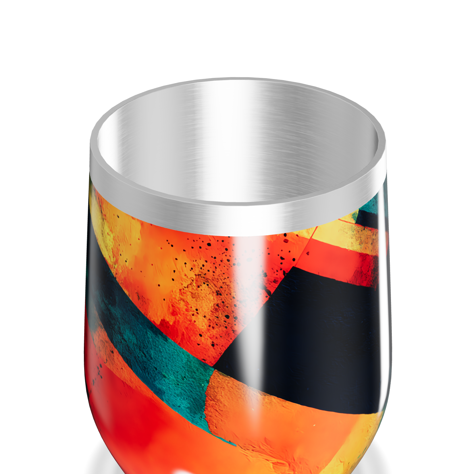 Copo Térmico Slim - Abstrato Colorido Inox