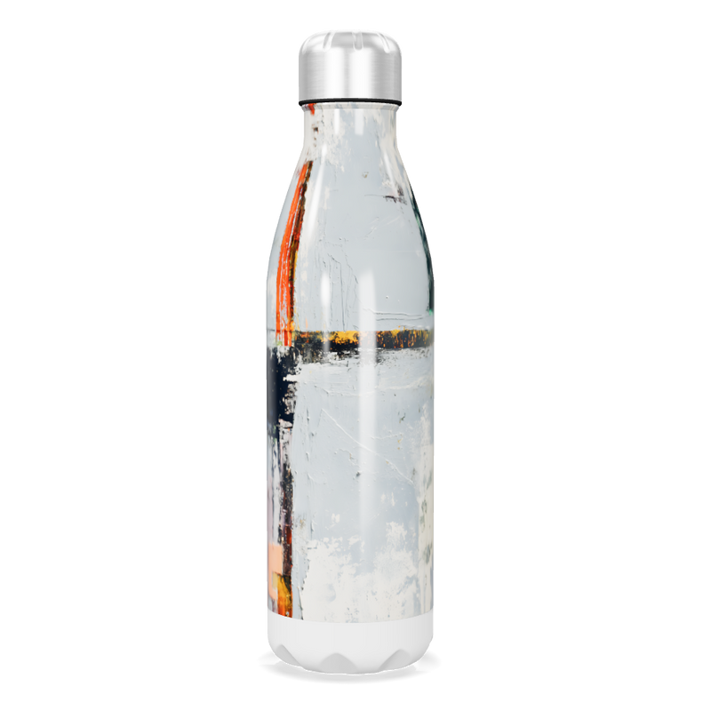 Garrafa Inox - Design Abstrato Multicolorido