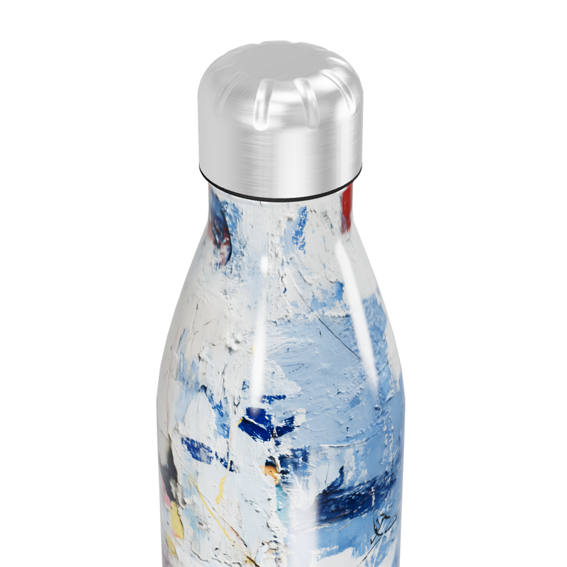 Garrafa Inox - Estampa Azul e Vermelha