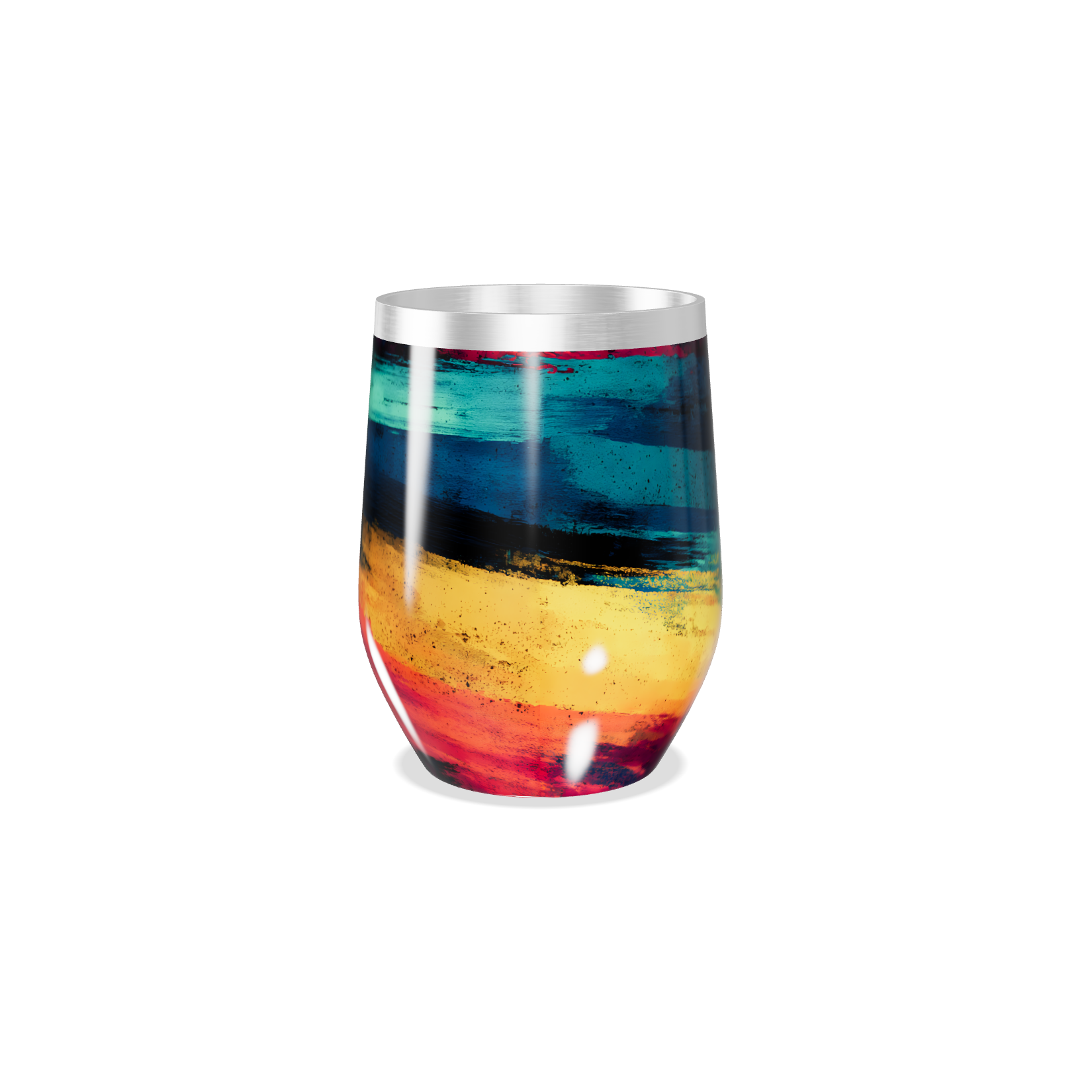 Copo Térmico Slim - Estampa Colorida Inox