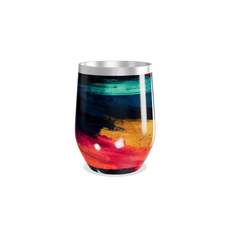 Copo Térmico Slim - Estampa Colorida Inox