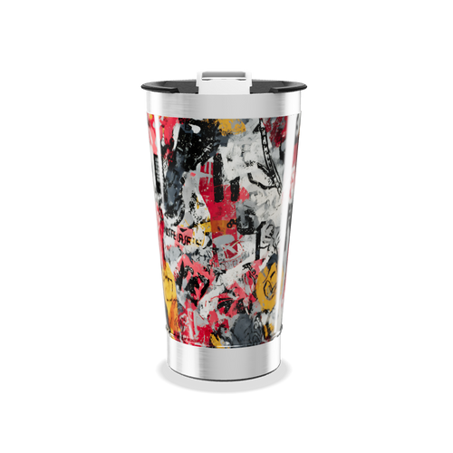 Copo Térmico - Estampa Colorida Abstrata