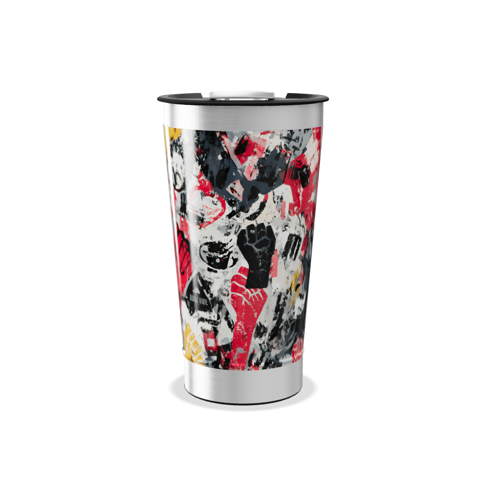 Copo Térmico - Estampa Colorida Abstrata