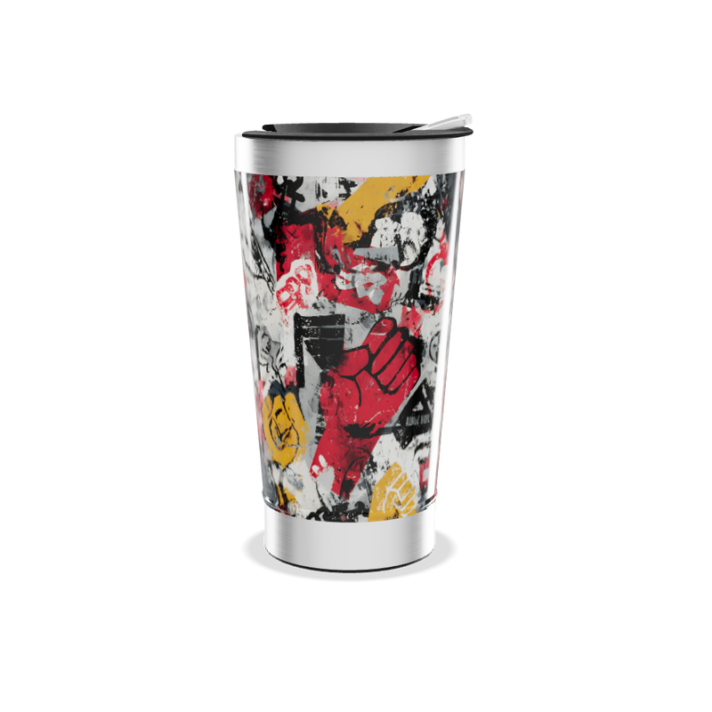 Copo Térmico - Estampa Colorida Abstrata