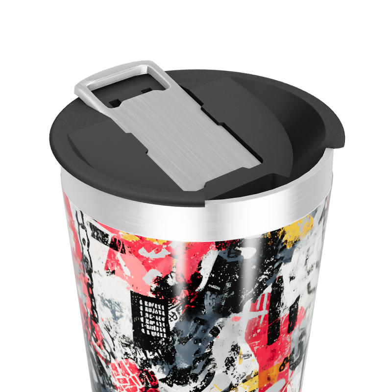 Copo Térmico - Estampa Colorida Abstrata