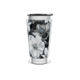 Copo Térmico - Floral Preto e Branco