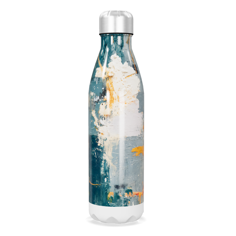 Garrafa Inox - Estampa Abstrata Multicolorida