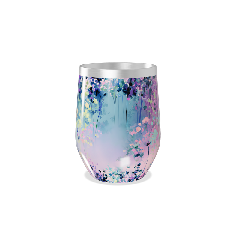 Copo Térmico Slim - Floral Colorido Inox