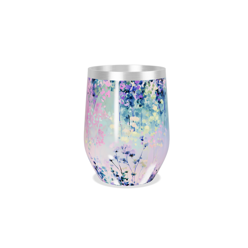 Copo Térmico Slim - Floral Colorido Inox