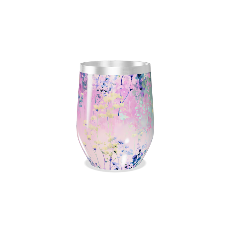 Copo Térmico Slim - Floral Colorido Inox