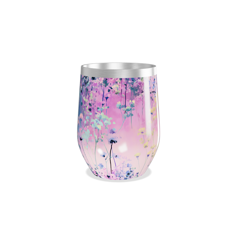 Copo Térmico Slim - Floral Colorido Inox