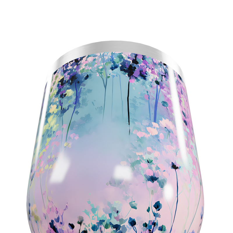 Copo Térmico Slim - Floral Colorido Inox