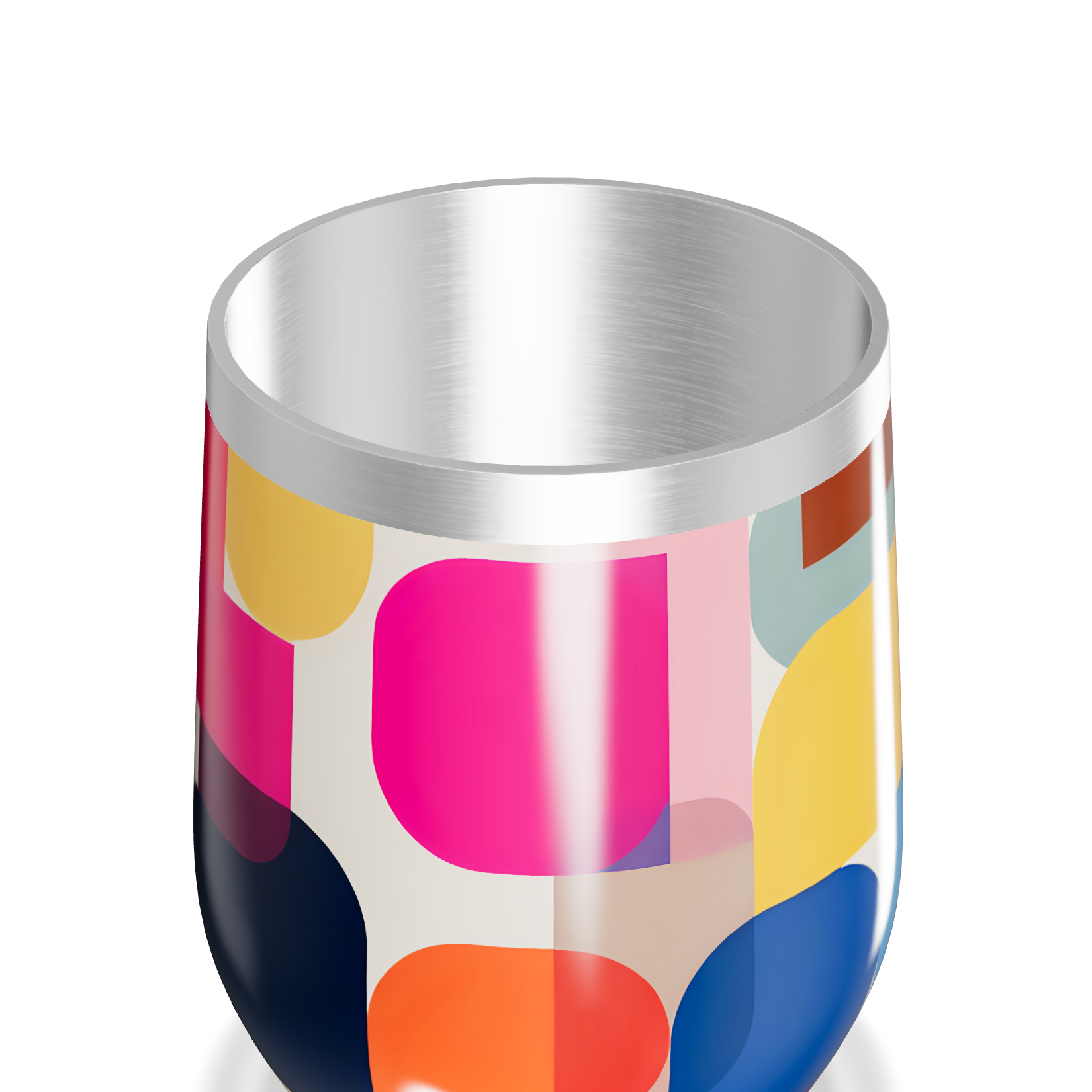 Copo Térmico Slim - Colorido Geométrico Inox