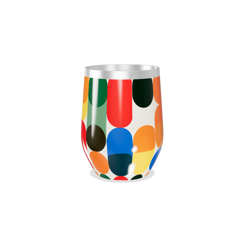 Copo Térmico Slim - Estampa Colorida Aço Inox