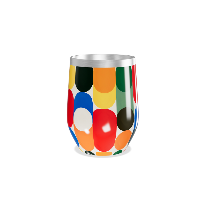 Copo Térmico Slim - Estampa Colorida Aço Inox