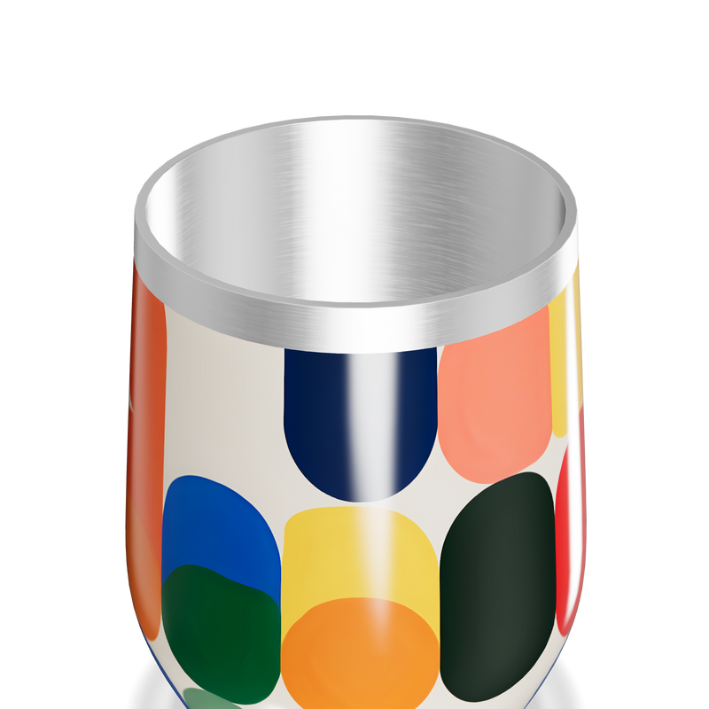 Copo Térmico Slim - Estampa Colorida Aço Inox