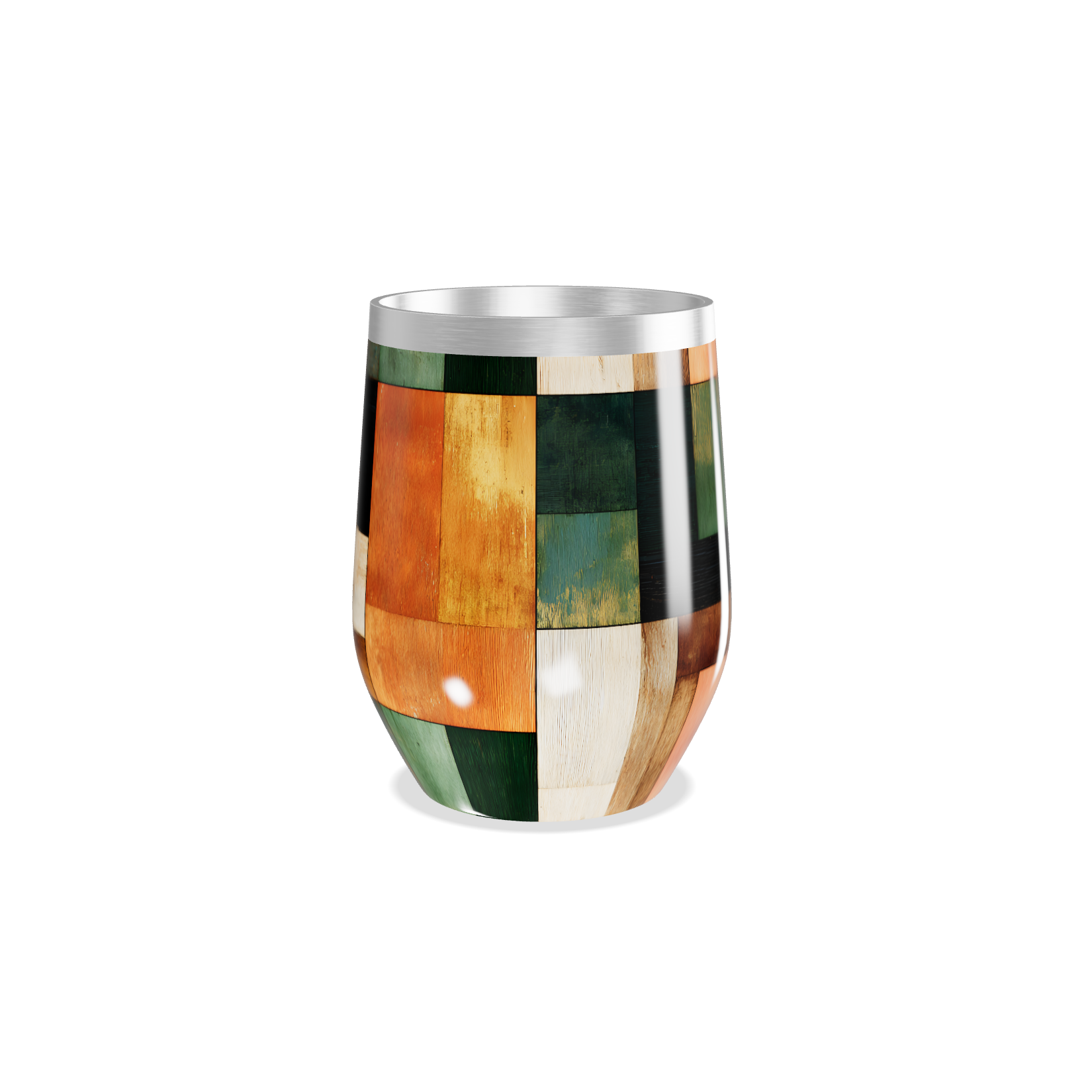 Copo Térmico Slim - Inox Colorido Patchwork