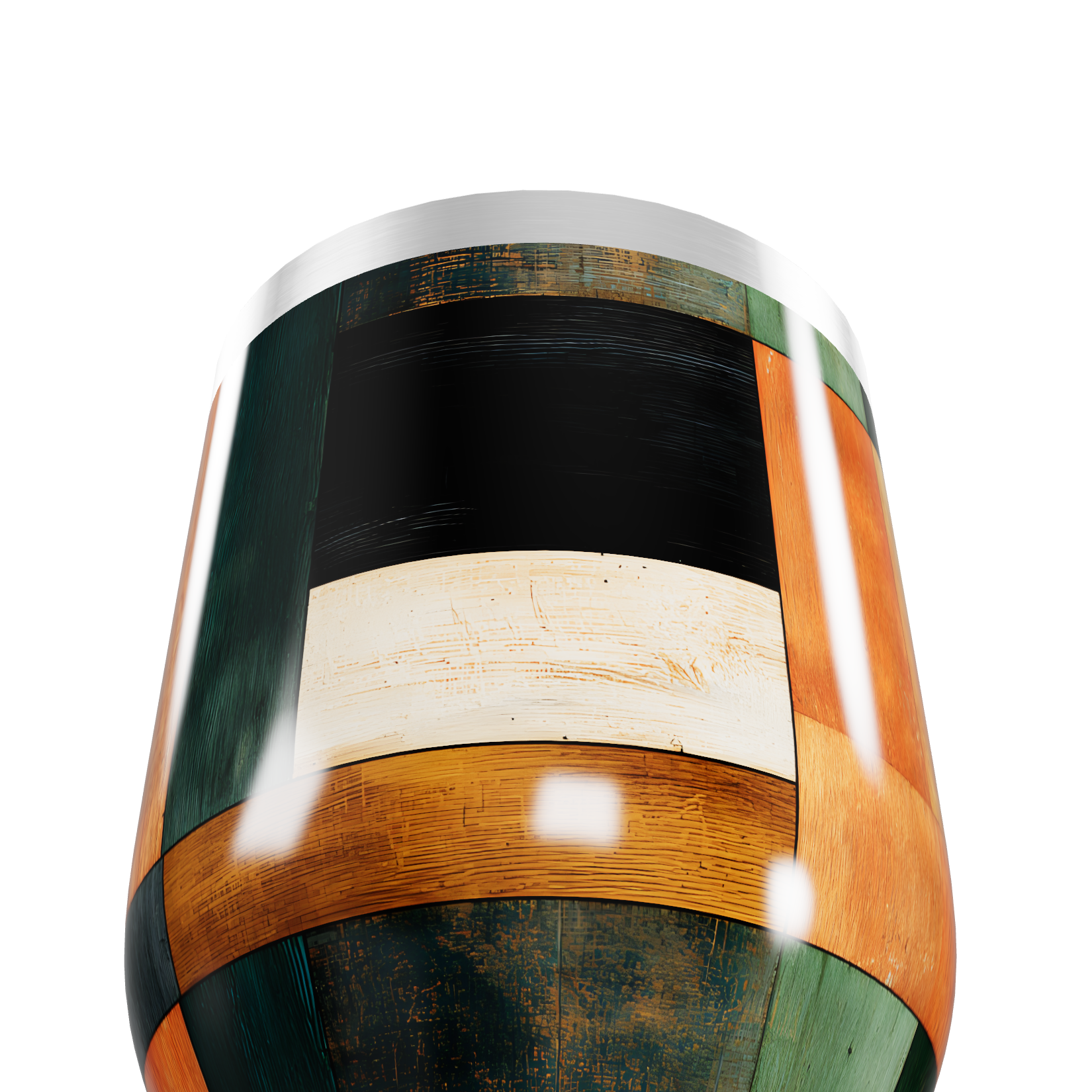 Copo Térmico Slim - Inox Colorido Patchwork