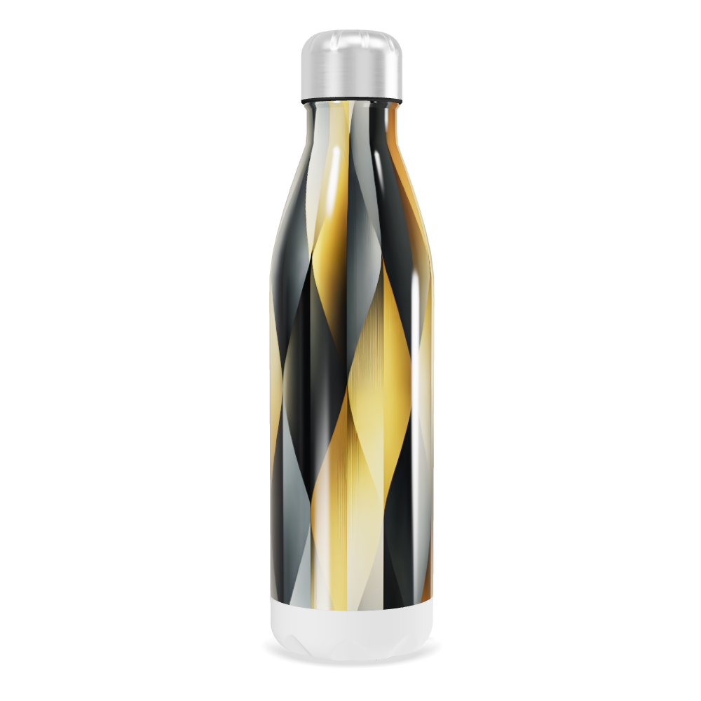 Garrafa Inox - Estampa Geométrica Multicor