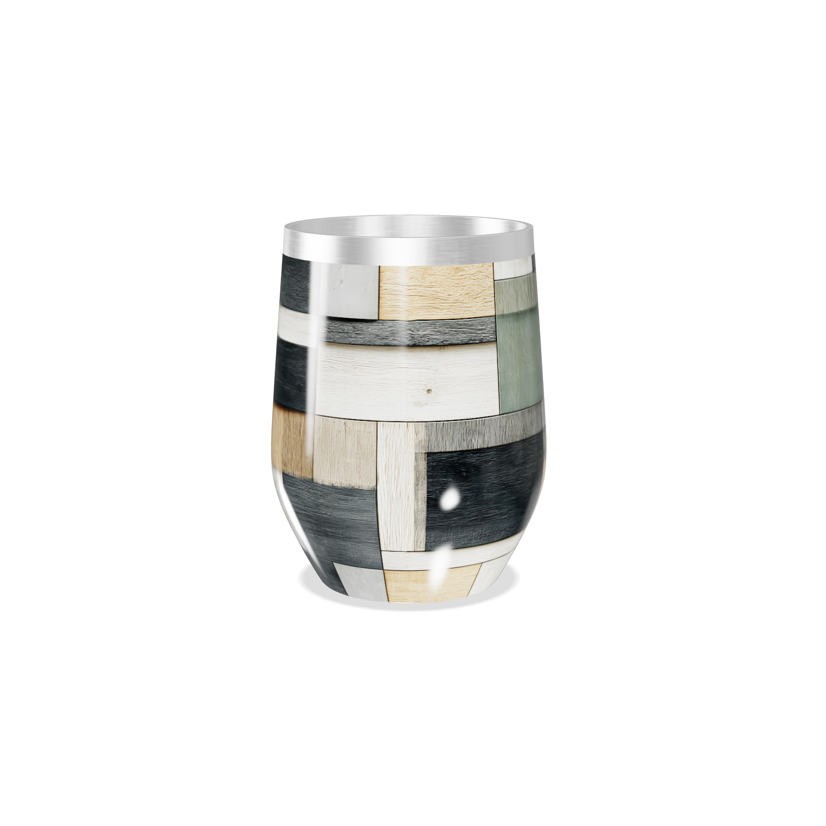 Copo Térmico Slim - Multicolorido Patchwork