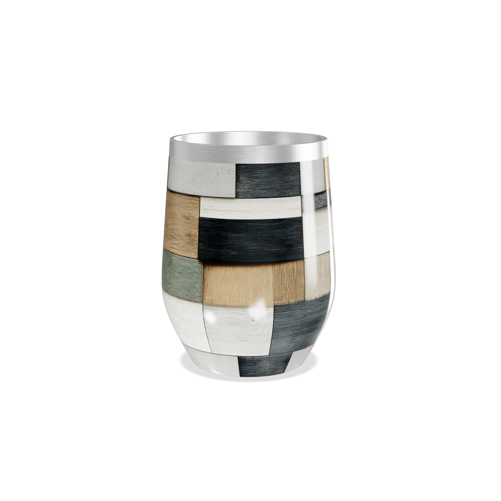 Copo Térmico Slim - Multicolorido Patchwork