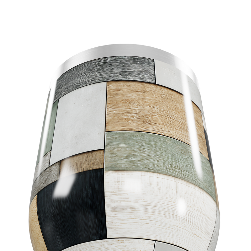 Copo Térmico Slim - Multicolorido Patchwork