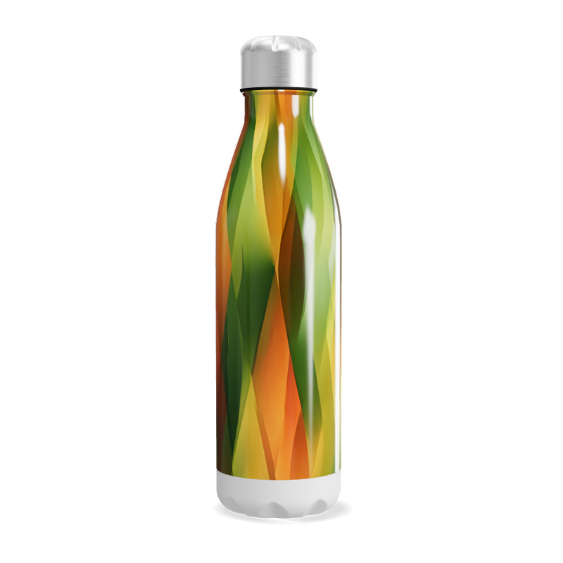 Garrafa Inox - Estampa Geométrica Colorida