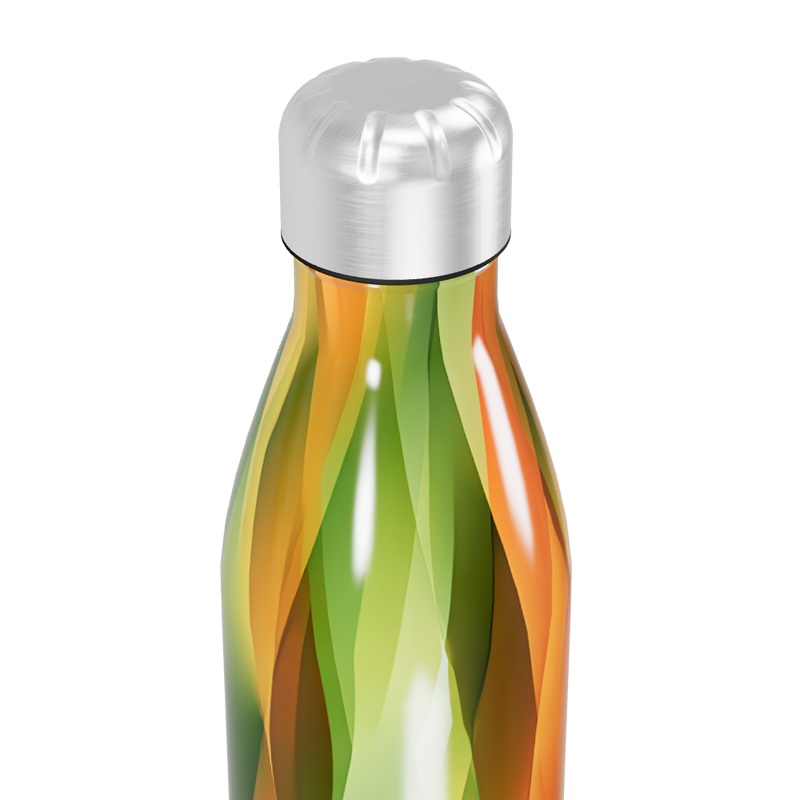 Garrafa Inox - Estampa Geométrica Colorida