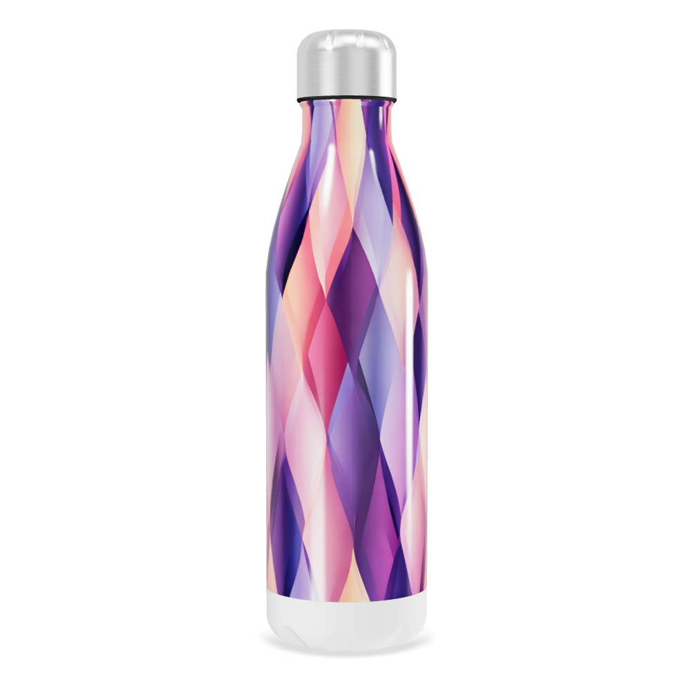 Garrafa Inox - Estampa Diamantes Colorida