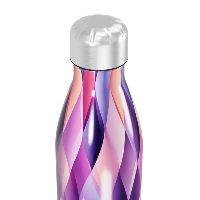Garrafa Inox - Estampa Diamantes Colorida
