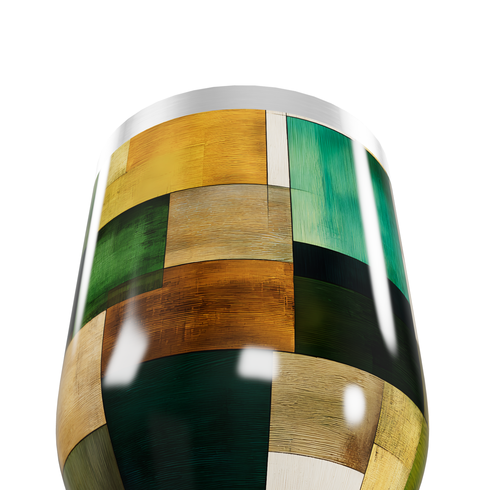 Copo Térmico Slim - Estampado Colorido Madeira