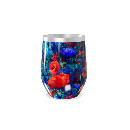 Copo Térmico Slim - Floral Colorido Aço Inox