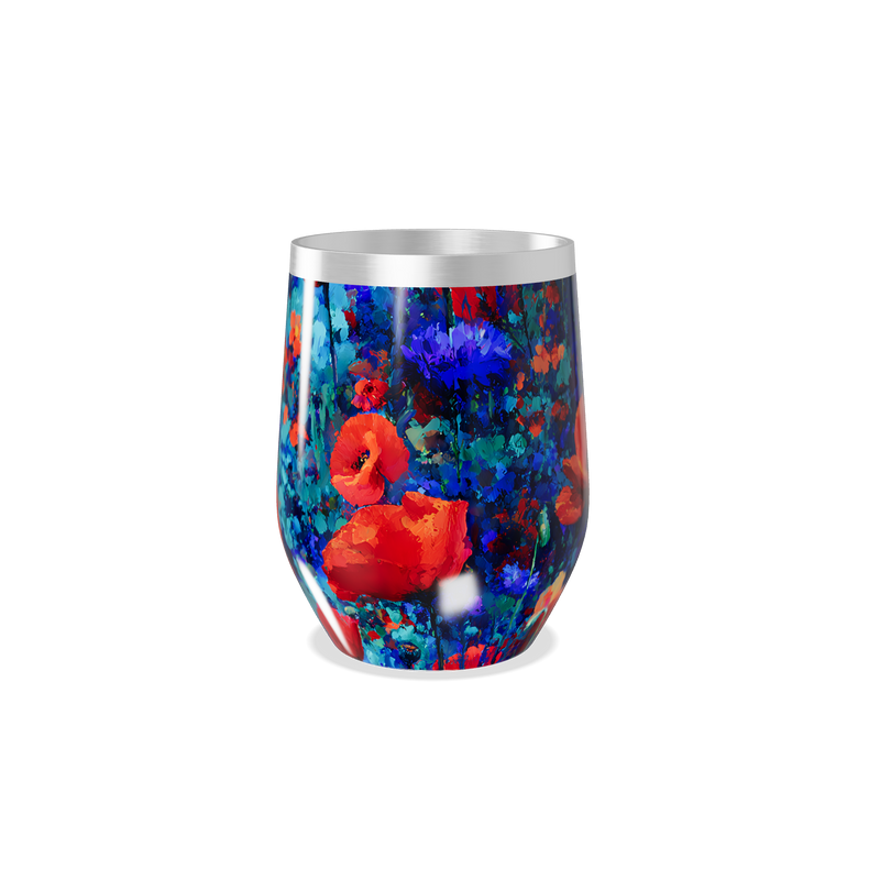 Copo Térmico Slim - Floral Colorido Aço Inox