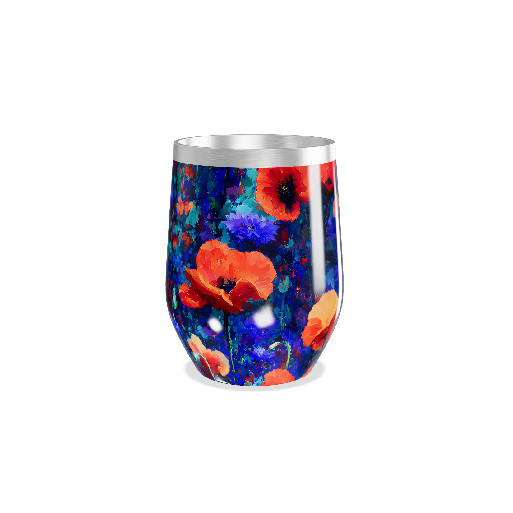 Copo Térmico Slim - Floral Colorido Aço Inox