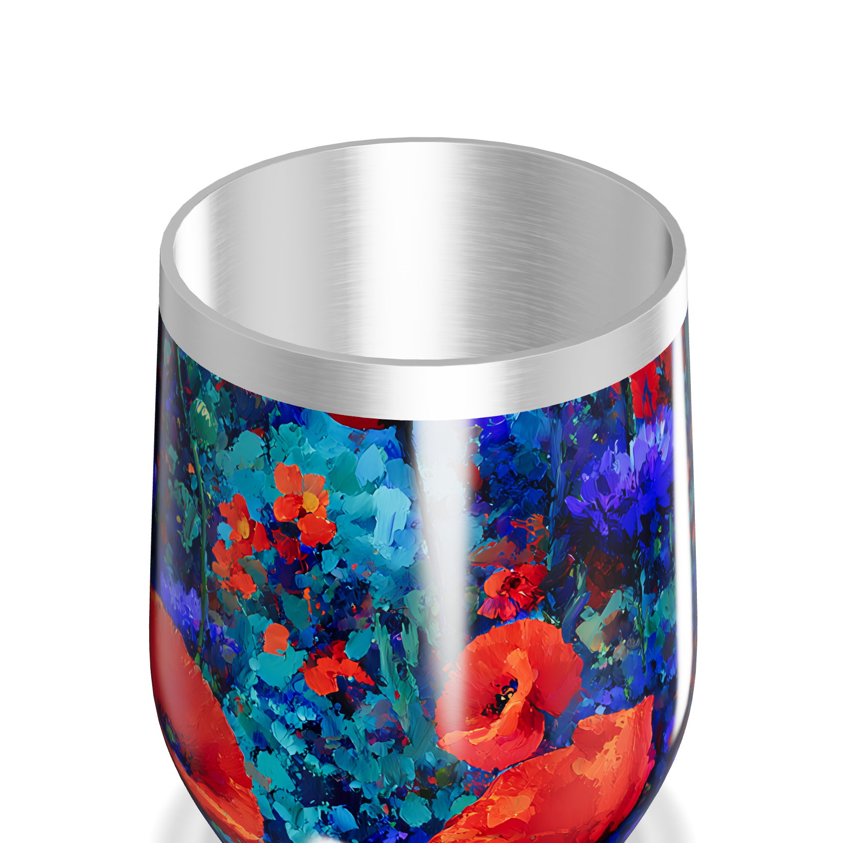 Copo Térmico Slim - Floral Colorido Aço Inox