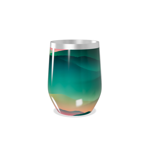 Copo Térmico Slim - Verde Degradê Aço Inox